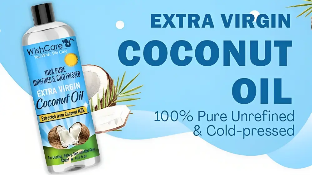 Wishcare Premium Cold Pressed Extra Virgin Coconut Oil -