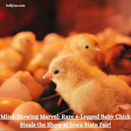 Mind-Blowing Marvel: Rare 4-Legged Baby Chick Steals the Show at Iowa State Fair!