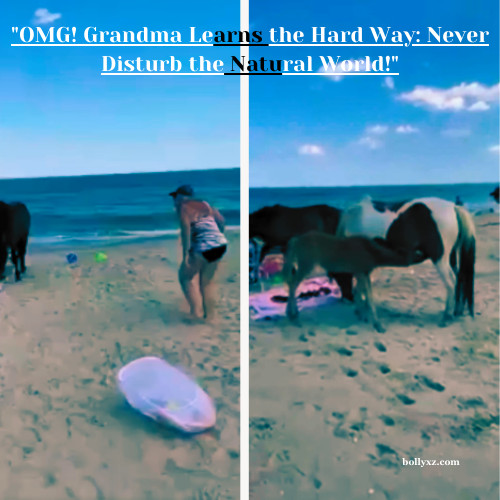 "OMG! Grandma Learns the Hard Way: Never Disturb the Natural World!"